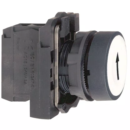 XB5AA3341 - BOTÃO Ø22MM PLÁSTICO RETORNO POR MOLA BRANCO "↑" NA