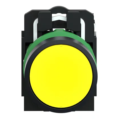 XB5AA51 - BOTAO 22MM PLASTICO A IMPULSAO 1NA AMARELO