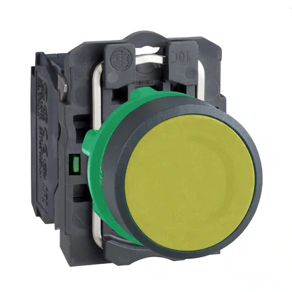 XB5AA51 - BOTAO 22MM PLASTICO A IMPULSAO 1NA AMARELO