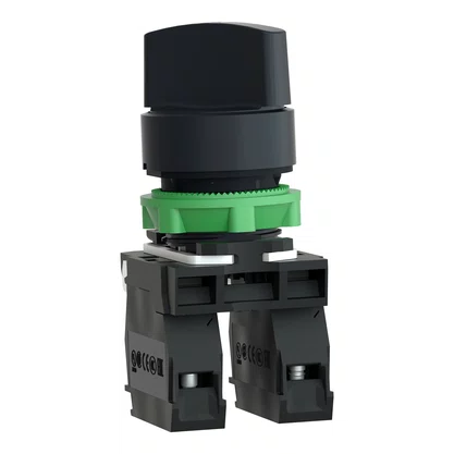XB5AD25 - COMUTADOR 22MM PLASTICO COM MANOPLA CURTA 2 POSICOES FIXAS 1NA