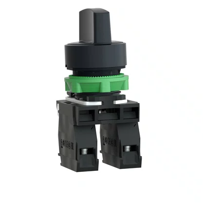 XB5AD53 - CHAVE SELETORA Ø22MM PLÁST 3 POSIÇÕES RET MOLA MANOPLA CURTA 2NA