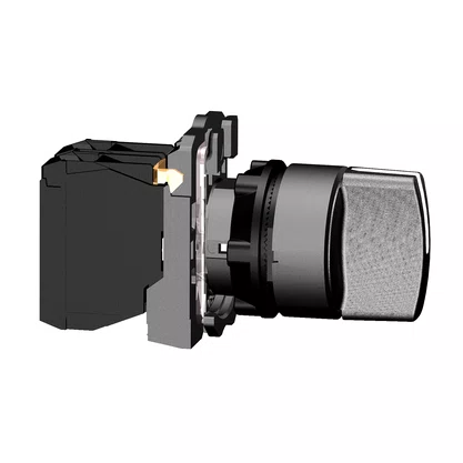XB5AD53 - CHAVE SELETORA Ø22MM PLÁST 3 POSIÇÕES RET MOLA MANOPLA CURTA 2NA
