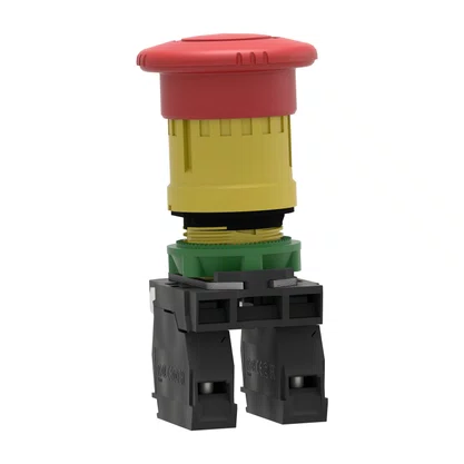 XB5AS8444 - BOTAO 22MM PLASTICO SOCO ACAO BRUSCA GIR