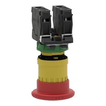 XB5AS8444 - BOTAO 22MM PLASTICO SOCO ACAO BRUSCA GIR