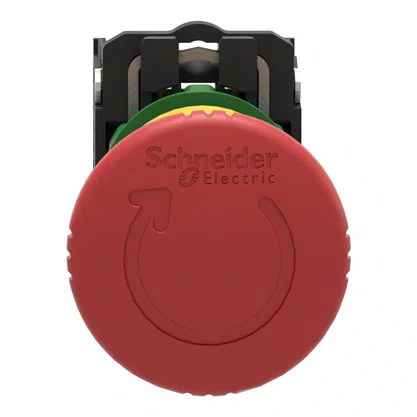 XB5AS8444 - BOTAO 22MM PLASTICO SOCO ACAO BRUSCA GIR