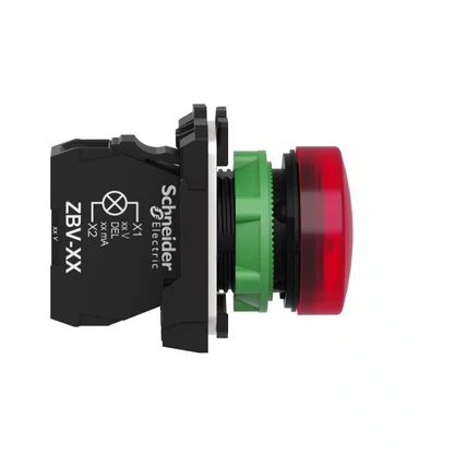 XB5AVB4 - SINALIZADOR 22MM PLASTICO COM LED 24VCA VERMELHO