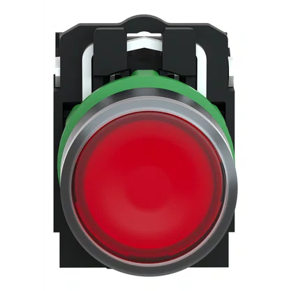 XB5AW3465 - BOTÃO LUMINOSO Ø22MM PLÁSTICO RET MOLA VERMELHO NA NF LÂMP ≤250V