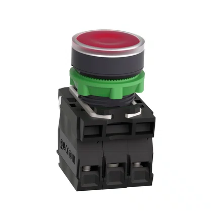 XB5AW34G5 - BOTÃO LUMINOSO Ø22MM PLÁSTICO RETORNO POR MOLA VERMELHO NA NF 110VCA