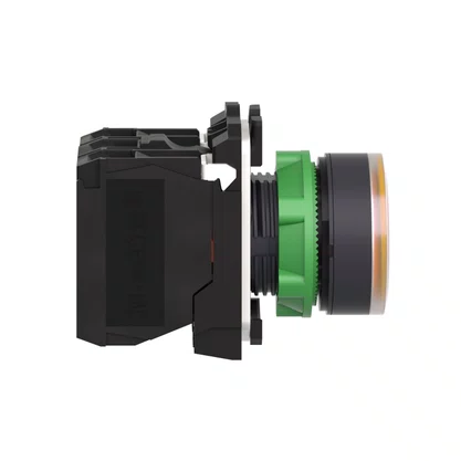 XB5AW35B5 - BOTÃO LUMINOSO Ø22MM PLÁSTICO RETORNO POR MOLA LARANJA NA NF 24VCA CC