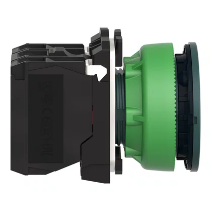 XB5FW36B5 - BOTÃO ANTIMICROBIANO LUMINOSO FACEADO Ø30MM PLÁSTICO RETORNO POR MOLA AZUL NA NF 24VCA CC