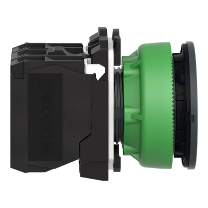 XB5FW36G5 - BOTÃO ANTIMICROBIANO LUMINOSO FACEADO Ø30MM PLÁSTICO RETORNO POR MOLA AZUL NA NF 110  120VCA