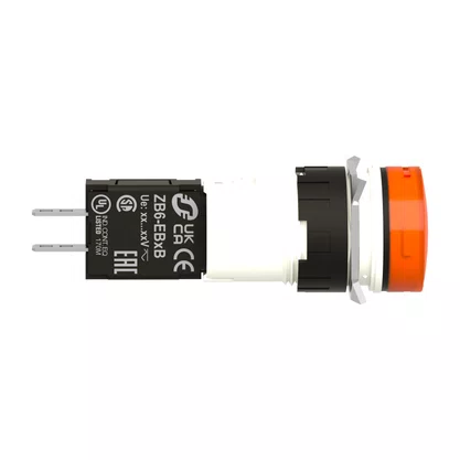 XB6AV5BB - SINALIZADOR Ø16MM PLÁSTICO REDONDO AMARELO 12...24VCA/CC