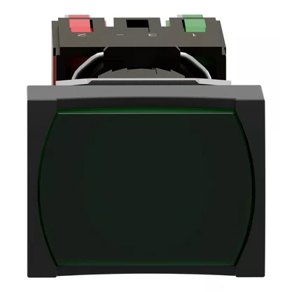XB6DW3B5B - BOTÃO LUMINOSO Ø16MM PLÁSTICO RETORNO POR MOLA RETANGULAR VERDE NA NF 12  24VCA CC