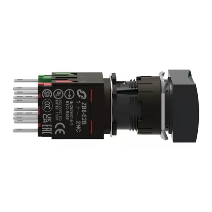 XB6DW3B5B - BOTÃO LUMINOSO Ø16MM PLÁSTICO RETORNO POR MOLA RETANGULAR VERDE NA NF 12  24VCA CC