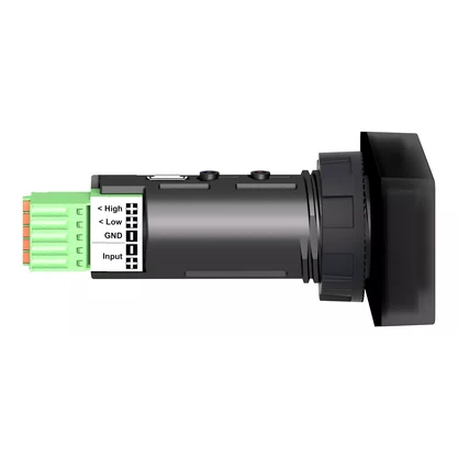 XBH1AA0G4 - DISPLAY DIGITAL Ø22MM PLÁSTICO VISOR DE 4 DÍGITOS LED VERDE 7 SEGMENTOS ENTRADA 4      20MA