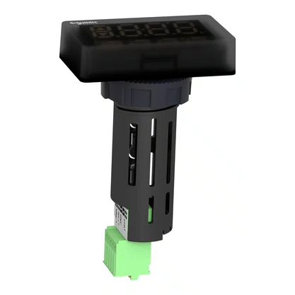 XBH1AA0G4 - DISPLAY DIGITAL Ø22MM PLÁSTICO VISOR DE 4 DÍGITOS LED VERDE 7 SEGMENTOS ENTRADA 4      20MA