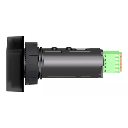 XBH1AA0G4 - DISPLAY DIGITAL Ø22MM PLÁSTICO VISOR DE 4 DÍGITOS LED VERDE 7 SEGMENTOS ENTRADA 4      20MA