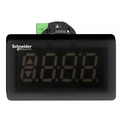 XBH1AA0G4 - DISPLAY DIGITAL Ø22MM PLÁSTICO VISOR DE 4 DÍGITOS LED VERDE 7 SEGMENTOS ENTRADA 4      20MA