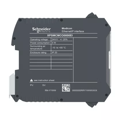 XPSMCMCO0000EI - MÓDULO DE EXPANSÃO ETHERNET/IP CONTROLADOR DE SEGURANÇA CONECTOR RJ45 24 VCC
