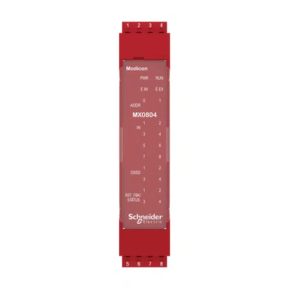XPSMCMMX0804 - MÓDULO DE EXPANSÃO CONTROLADOR DE SEGURANÇA 8 ENTRADAS 4 SAÍDAS DIGITAIS PL C SIL 1 TERMINAL PARAFUSO