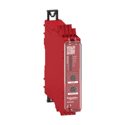 XPSUAK12AC - RELÉ DE SEGURANÇA CAT. 4 6 LEDS PL E  SILCL 3 2 CANAIS DE ENTRADA 2 SAÍDAS NA  1 SAÍDA NF CONECTOR MOLA 24 VAC CC