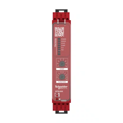 XPSUAK12AC - RELÉ DE SEGURANÇA CAT. 4 6 LEDS PL E  SILCL 3 2 CANAIS DE ENTRADA 2 SAÍDAS NA  1 SAÍDA NF CONECTOR MOLA 24 VAC CC