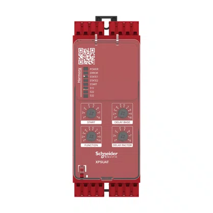 XPSUAT13A3AC - RELÉ DE SEGURANÇA CAT. 4 8 LEDS PL E SILCL 3 3 CANAIS DE ENTRADA 6 SAÍDAS NA 1 SAÍDA NF CONECTOR MOLA 24 VAC/CC