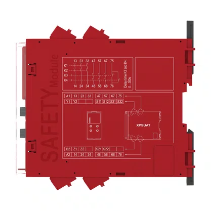 XPSUAT13A3AC - RELÉ DE SEGURANÇA CAT. 4 8 LEDS PL E SILCL 3 3 CANAIS DE ENTRADA 6 SAÍDAS NA 1 SAÍDA NF CONECTOR MOLA 24 VAC/CC