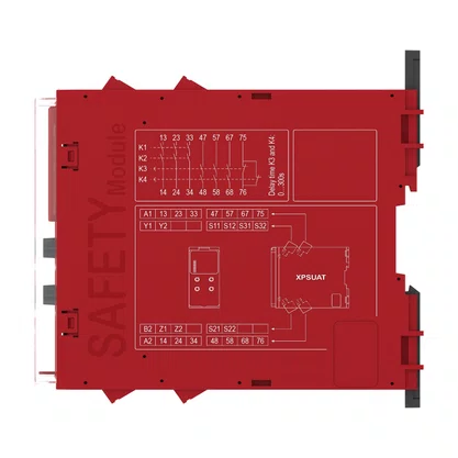 XPSUAT13A3AP - RELÉ DE SEGURANÇA CAT. 4 8 LEDS PL E SILCL 3 3 CANAIS DE ENTRADA 6 SAÍDAS NA 1 SAÍDA NF CONECTOR PARAFUSO 24 VAC/CC