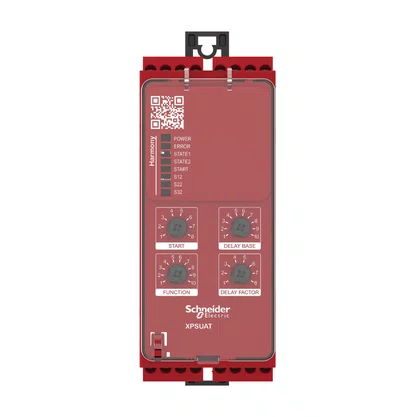 XPSUAT13A3AP - RELÉ DE SEGURANÇA CAT. 4 8 LEDS PL E SILCL 3 3 CANAIS DE ENTRADA 6 SAÍDAS NA 1 SAÍDA NF CONECTOR PARAFUSO 24 VAC/CC