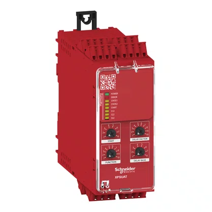XPSUAT33A3AC - RELÉ DE SEGURANÇA CAT 4 8 LEDS PL E  SILCL 3 3 CANAIS DE ENTRADA 6 SAÍDAS NA  1 SAÍDA NF CONECTOR MOLA 48  230 VAC CC