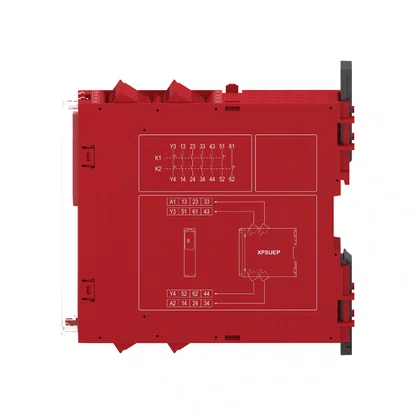 XPSUEP14AP - MÓDULO DE EXPANSÃO RELÉ DE SEGURANÇA CAT. 4 3 LEDS PL E SILCL 3 4 SAÍDAS NA 2 SAÍDAS NF CONECTOR PARAFUSO 24 VAC/CC