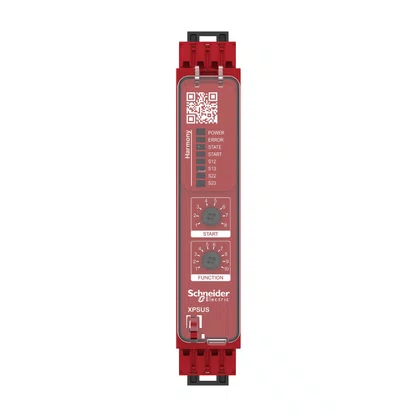 XPSUS12AC - RELÉ DE SEGURANÇA CAT. 4 8 LEDS PL E SILCL 3 4 CANAIS DE ENTRADA 2 SAÍDAS NA CONECTOR MOLA 24 VAC/CC