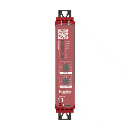 XPSUS12AP - RELÉ DE SEGURANÇA CAT. 4 8 LEDS PL E SILCL 3 4 CANAIS DE ENTRADA 2 SAÍDAS NA CONECTOR PARAFUSO 24 VAC/CC