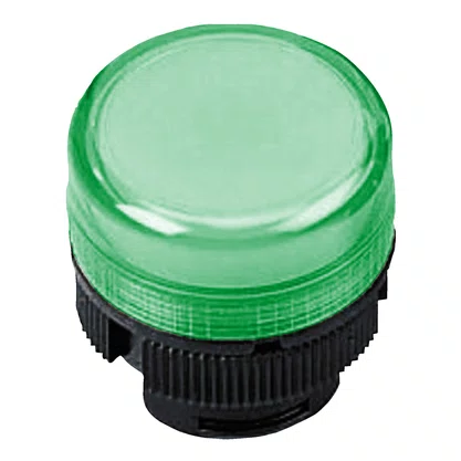 ZA2BV03 - CABEÇOTE PARA SINALIZADOR MODULAR Ø22MM PLÁSTICO PARA LÂMPADA BA9S VERDE