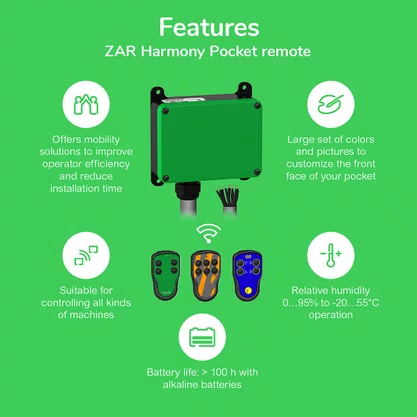 ZARB05WSP - RECEPTOR PARA CONTROLE DE BOLSO 5 SAIDAS