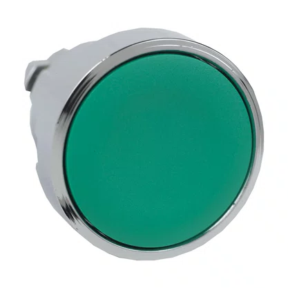 ZB4BA3 - CABEÇOTE PARA BOTÃO Ø22MM METÁLICO FACEADO RETORNO POR MOLA VERDE