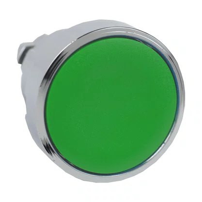 ZB4BA3 - CABEÇOTE PARA BOTÃO Ø22MM METÁLICO FACEADO RETORNO POR MOLA VERDE