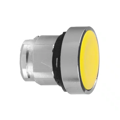 ZB4BA5 - CABEÇOTE PARA BOTÃO Ø22MM METÁLICO FACEADO RETORNO POR MOLA AMARELO