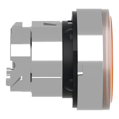 ZB4BA58 - CABEÇOTE PARA BOTÃO LUMINOSO Ø22MM METÁLICO FACEADO RETORNO POR MOLA AMARELO