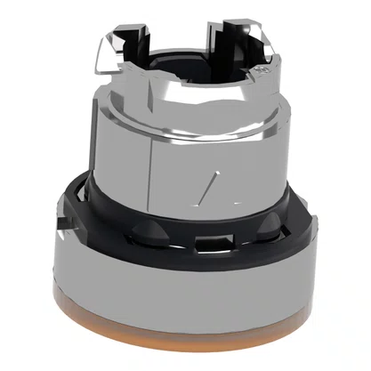 ZB4BA58 - CABEÇOTE PARA BOTÃO LUMINOSO Ø22MM METÁLICO FACEADO RETORNO POR MOLA AMARELO