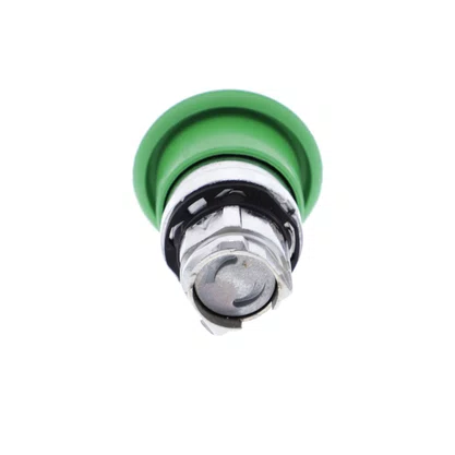 ZB4BC3 - CABEÇOTE PARA BOTÃO Ø22MM METÁLICO RETORNO POR MOLA COGUMELO Ø40MM VERDE