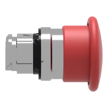 ZB4BC4 - CABEÇOTE PARA BOTÃO Ø22MM METÁLICO RETORNO POR MOLA COGUMELO Ø40MM VERMELHO