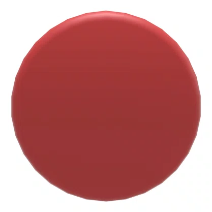 ZB4BC4 - CABEÇOTE PARA BOTÃO Ø22MM METÁLICO RETORNO POR MOLA COGUMELO Ø40MM VERMELHO