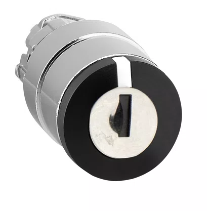 ZB4BG7 - CABEÇOTE PARA CHAVE SELETORA Ø22MM METÁLICO 3 POSIÇÕES RETORNO POR MOLA COM CHAVE