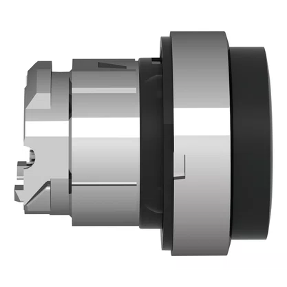 ZB4BL2 - CABEÇOTE PARA BOTÃO Ø22MM METÁLICO SALIENTE RETORNO POR MOLA PRETO