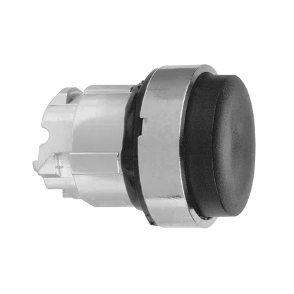 ZB4BL2 - CABEÇOTE PARA BOTÃO Ø22MM METÁLICO SALIENTE RETORNO POR MOLA PRETO