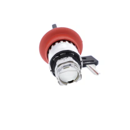 ZB4BS944 - CABEÇOTE PARA BOTÃO DE EMERGÊNCIA Ø22MM METÁLICO CHAVE PARA DESTRAVAR COGUMELO Ø40MM VERMELHO