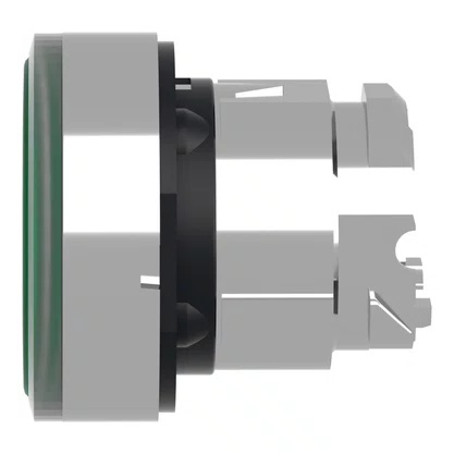 ZB4BW333 - CABEÇOTE PARA BOTÃO LUMINOSO MODULAR Ø22MM METÁLICO PARA LED INTEGRAL VERDE