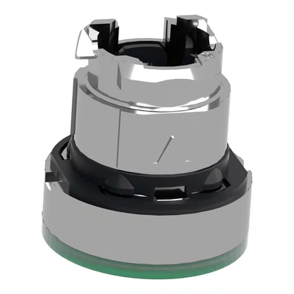 ZB4BW333 - CABEÇOTE PARA BOTÃO LUMINOSO MODULAR Ø22MM METÁLICO PARA LED INTEGRAL VERDE